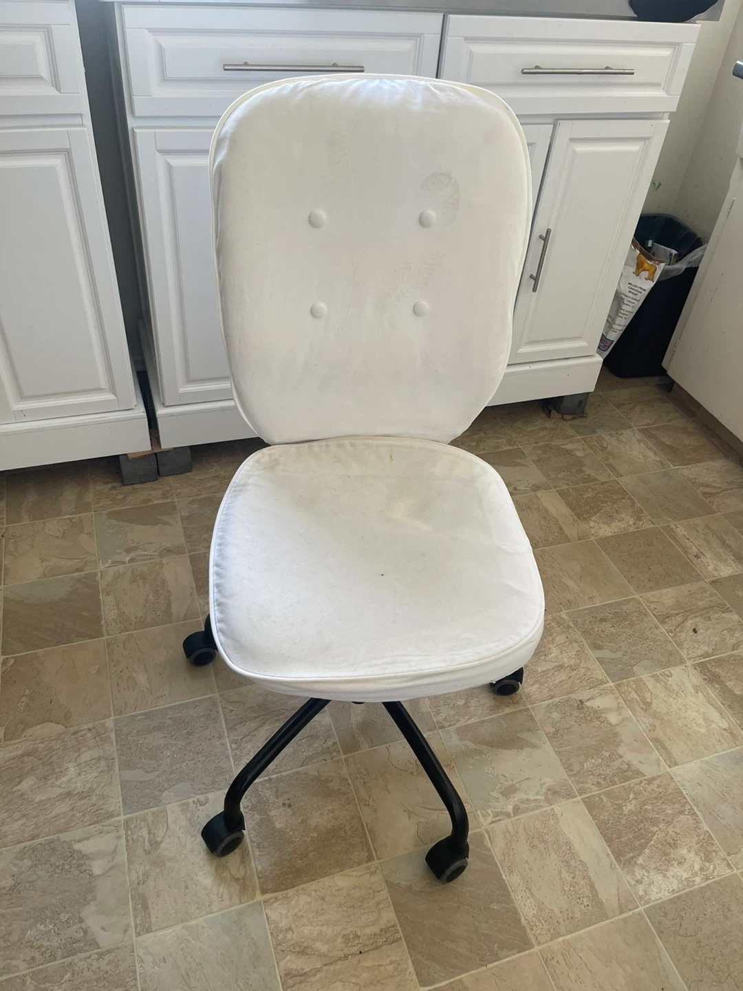White Swivel Office Chair