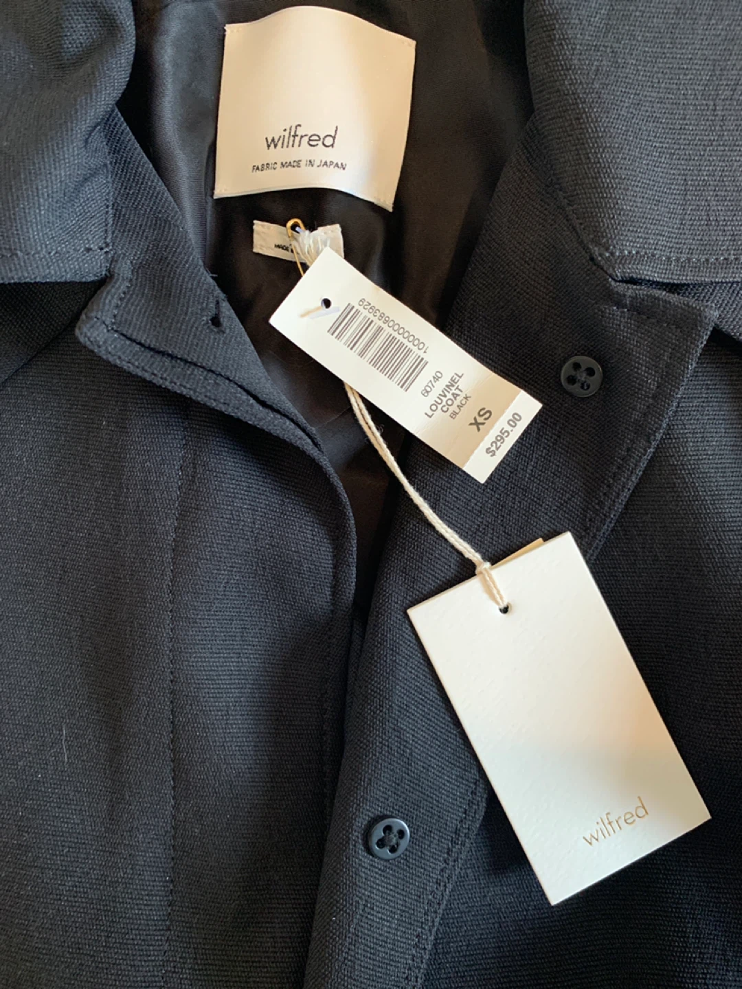 Wilfred Louvel Coat Black XS - photo 2