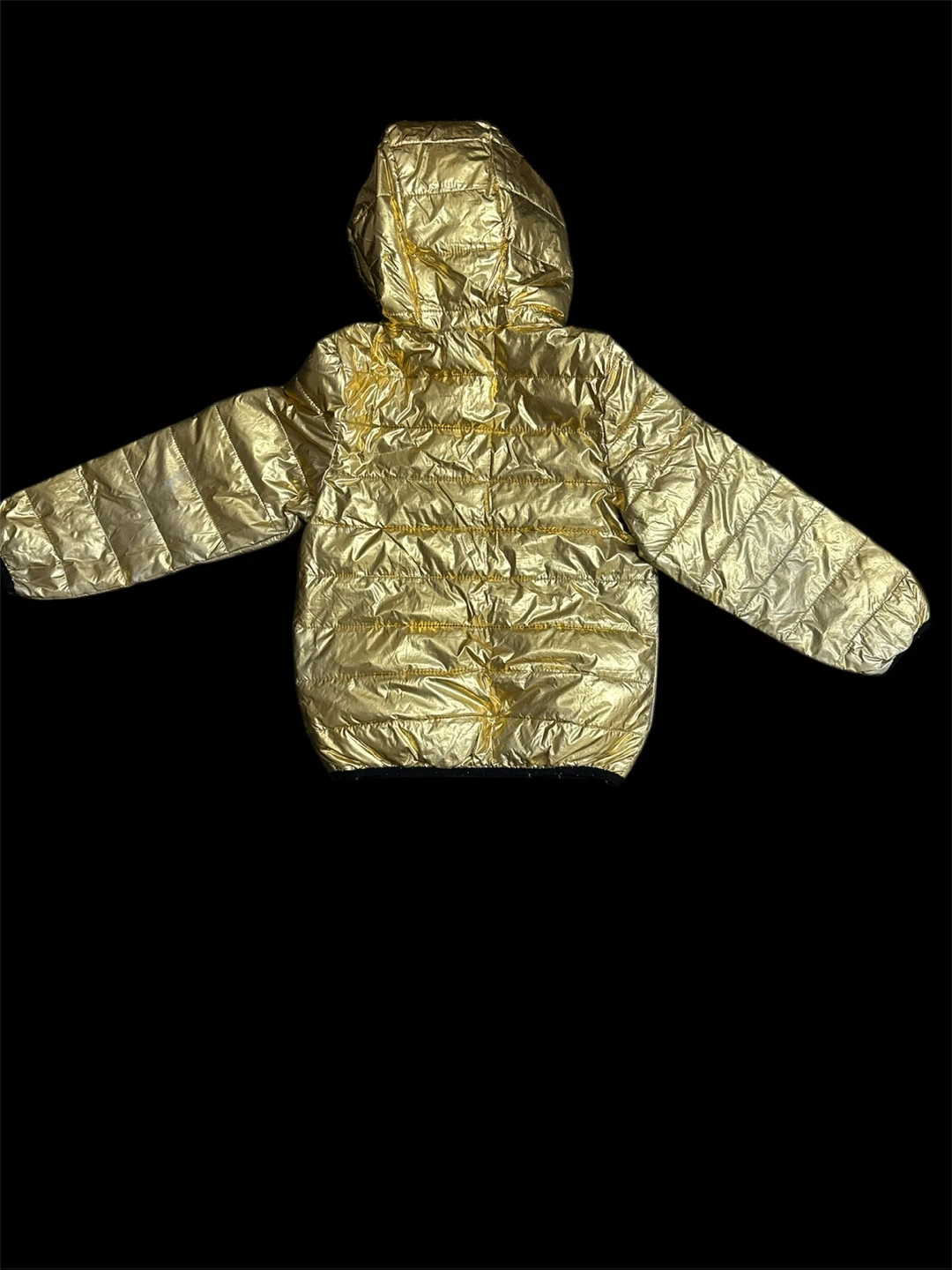 Gold Mickey Mouse Puffer Jacket Size 4T - photo 3