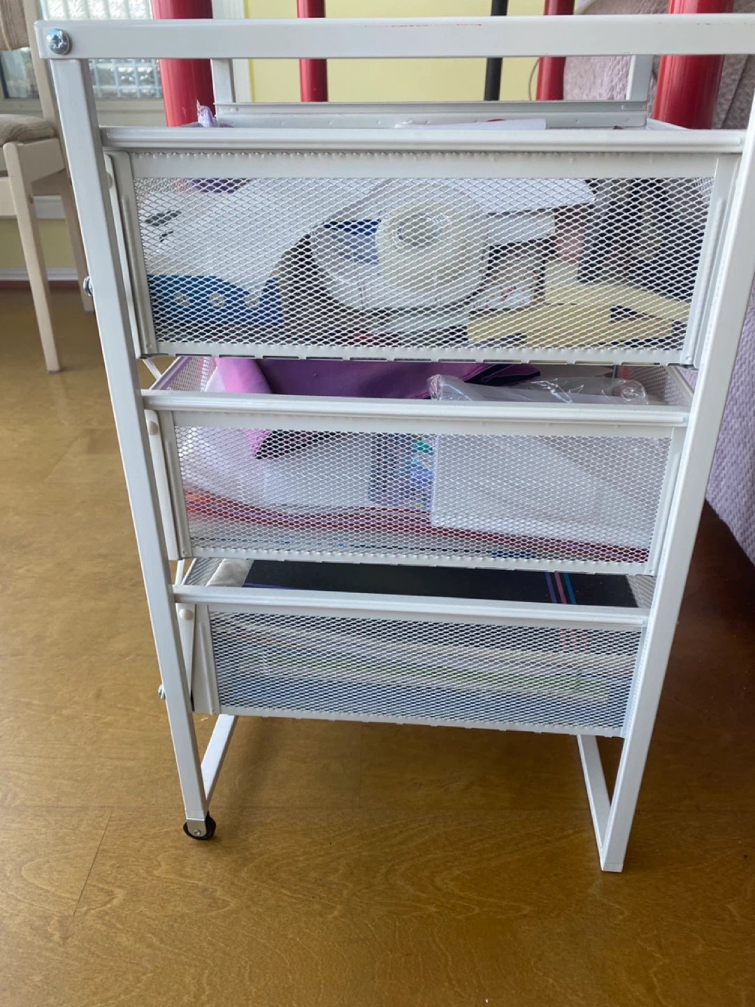 IKEA White 3-Drawer Rolling Storage Cart - photo 2