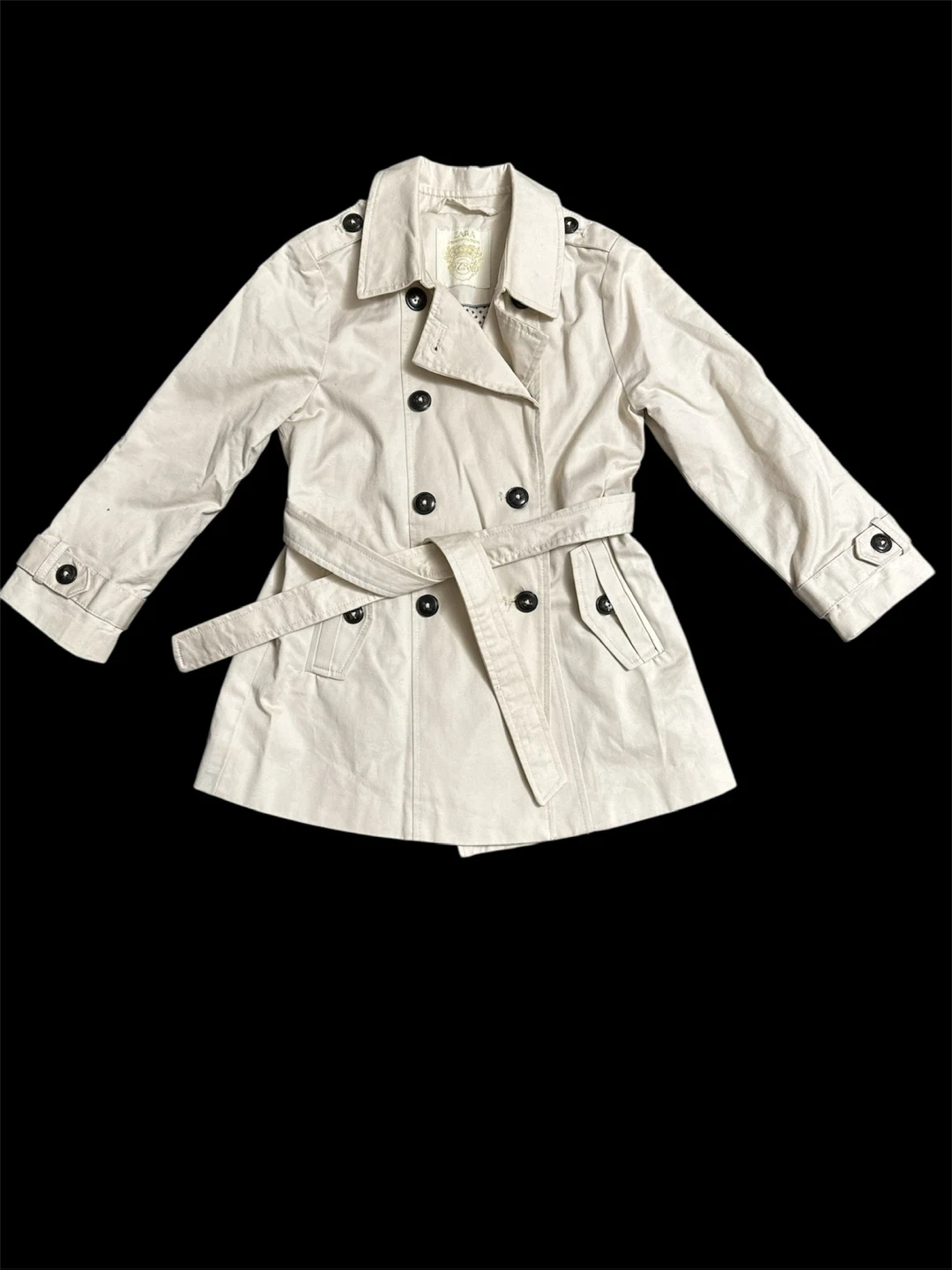 Zara Beige Trench Coat - Size 4/5 (110cm)