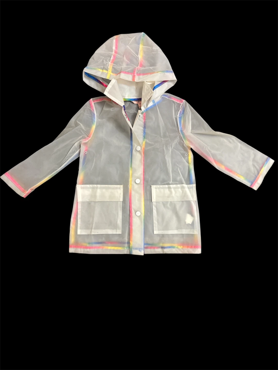 Girls' Transparent Raincoat Size 4T