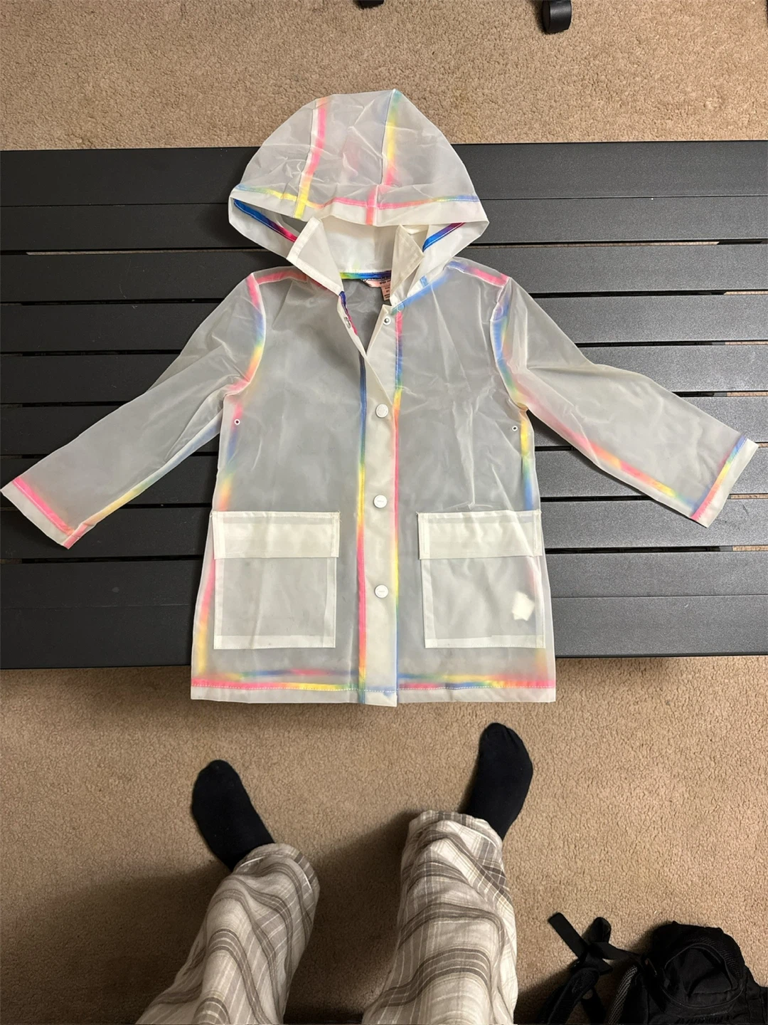 Girls' Transparent Raincoat Size 4T - photo 2