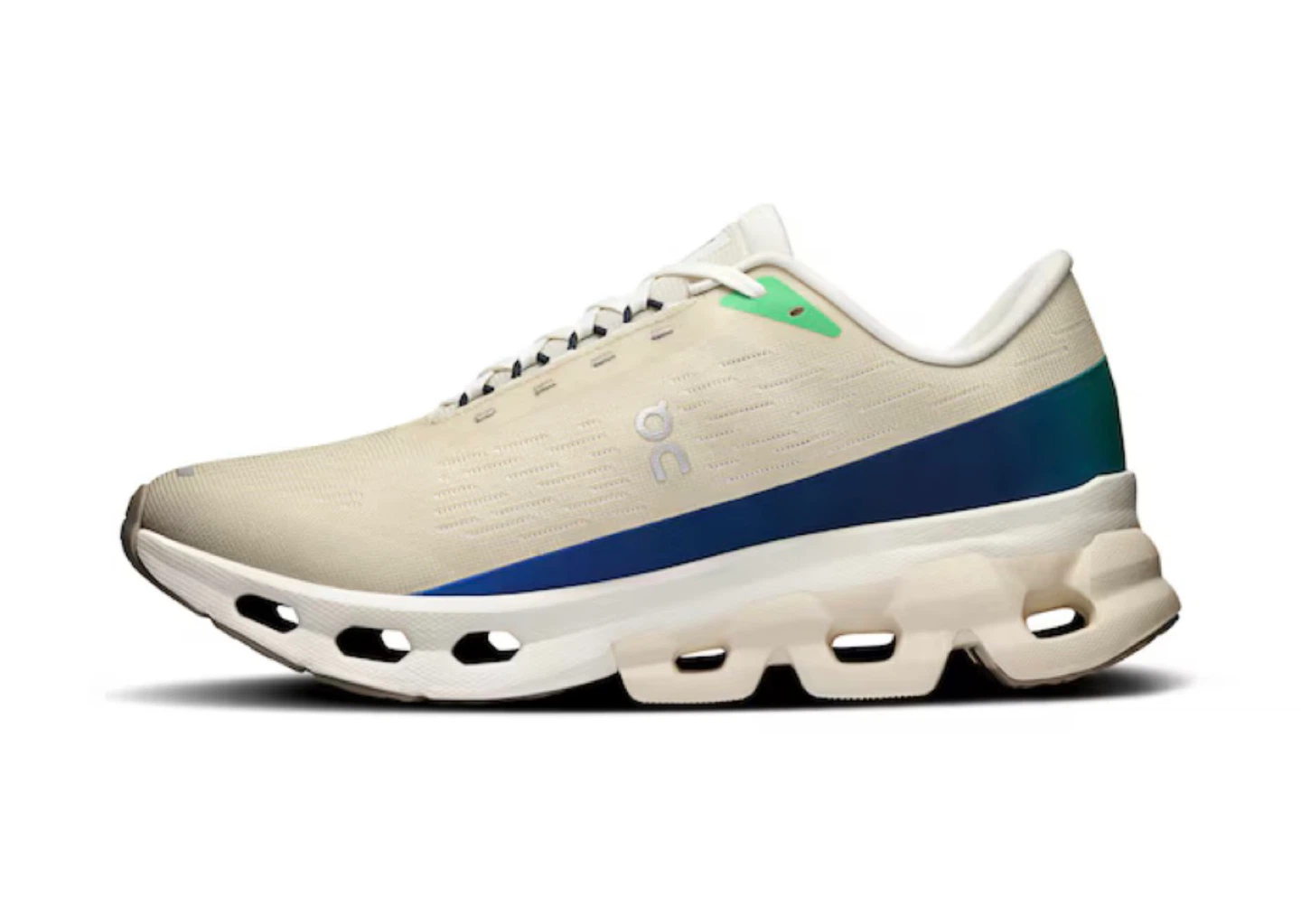 On Cloudmonster Running Shoes - Beige/Blue 8 size - photo 2