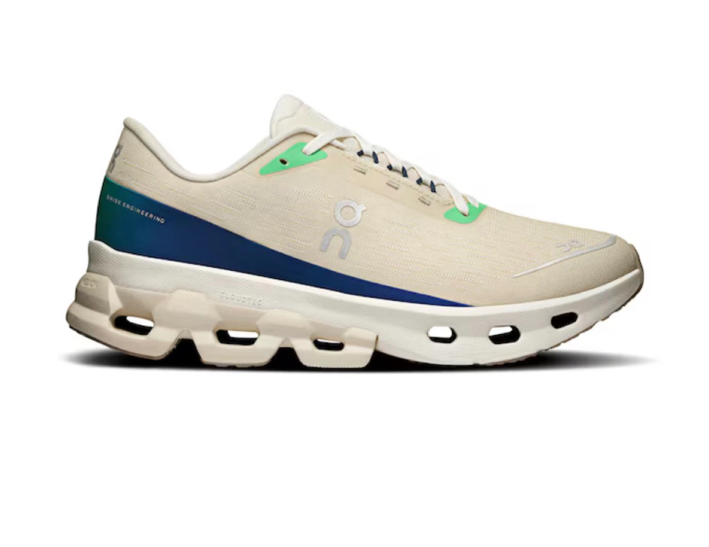On Cloudmonster Running Shoes - Beige/Blue 8 size