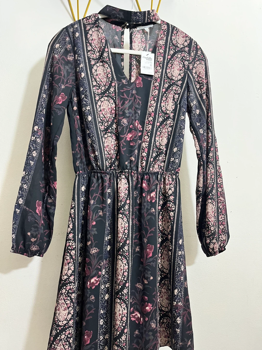 Charlotte Russe Floral Print Mini Dress XS