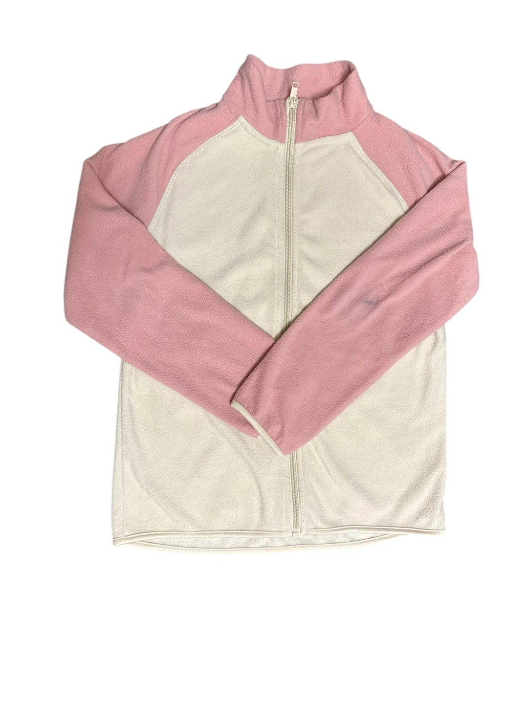 H&M Fleece Jacket - Pink and Cream - Size 8-10Y