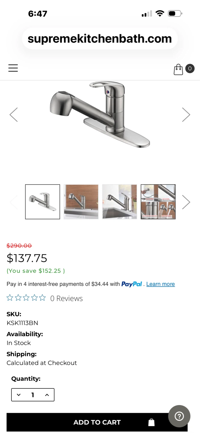 Oakland Single Handle Pull-Down Kitchen Faucet - Brushed Nickel