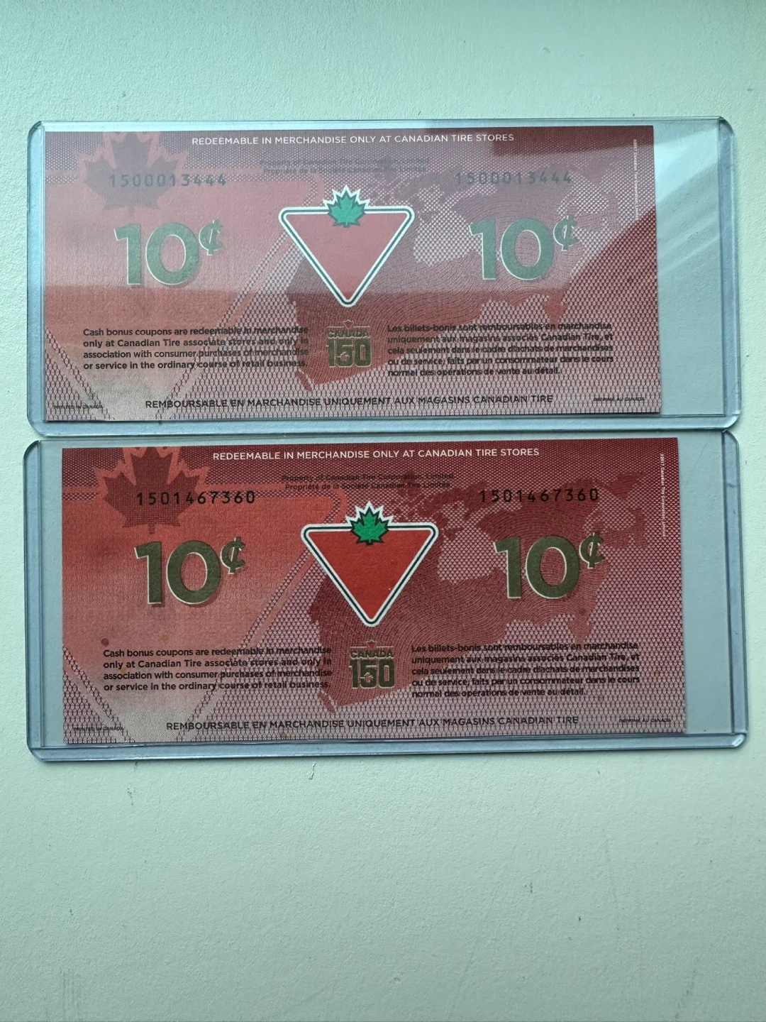 Canadian Tire 10 cent bills - photo 2