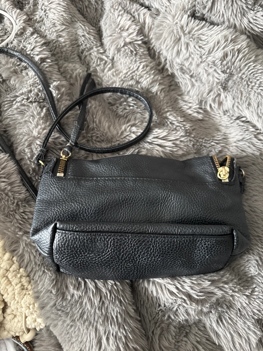 Black Leather Crossbody Purse - photo 2