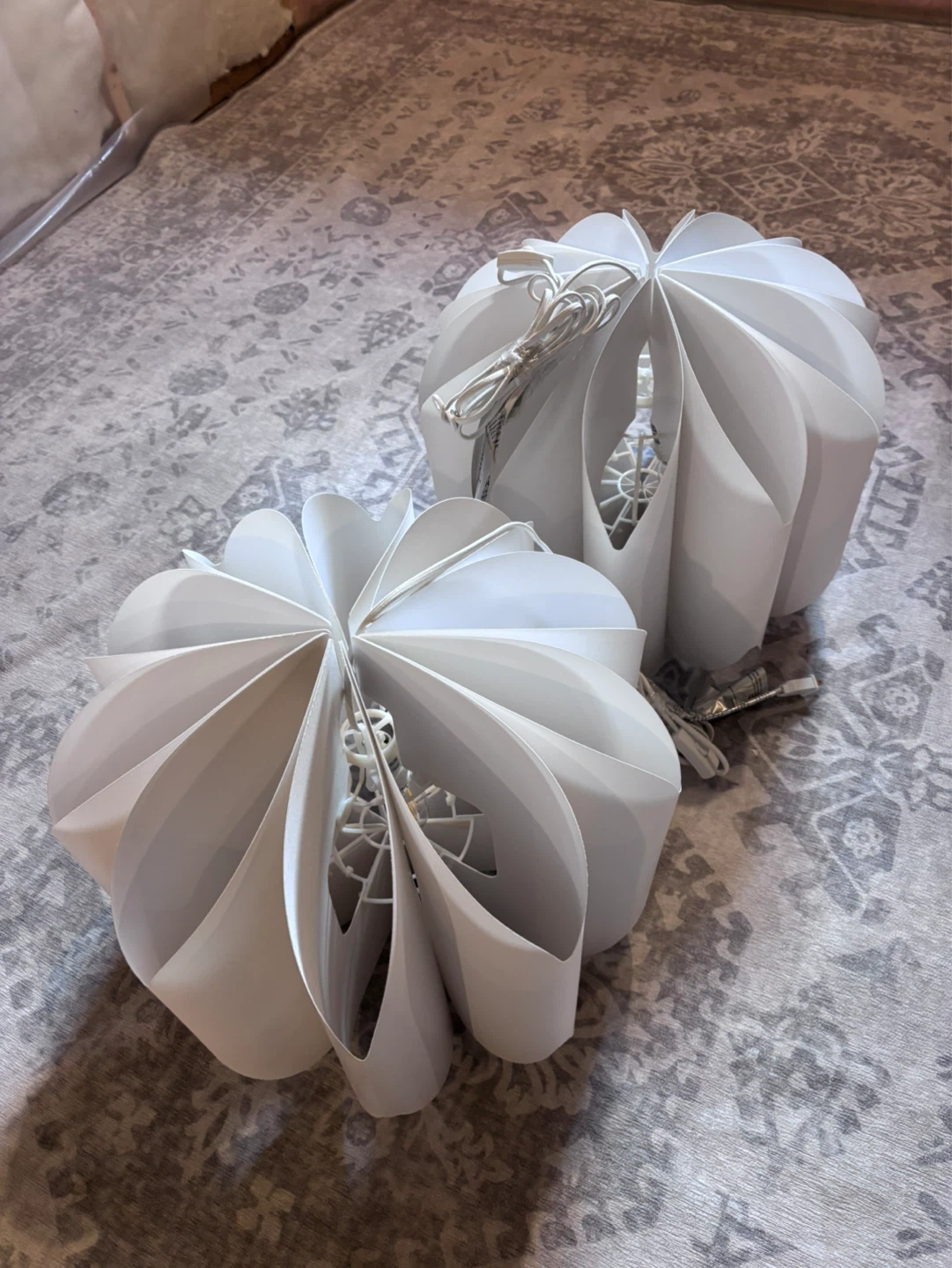 White Decorative Pendant Light Fixture - photo 2