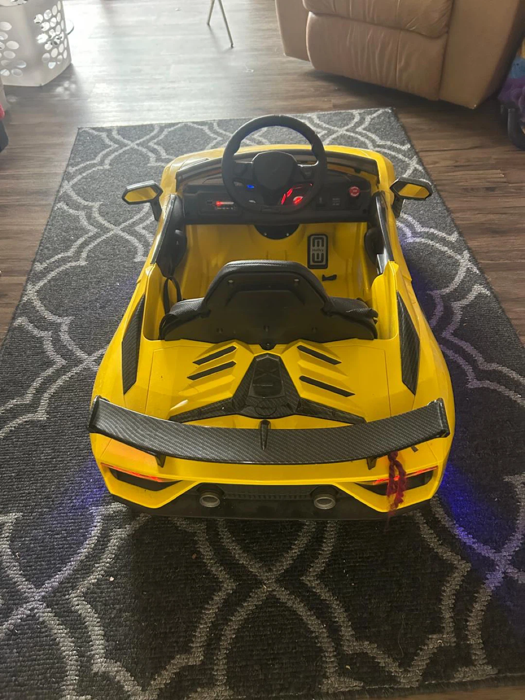 Kids Battery Car Ride-on Yellow Lamborghini - photo 4