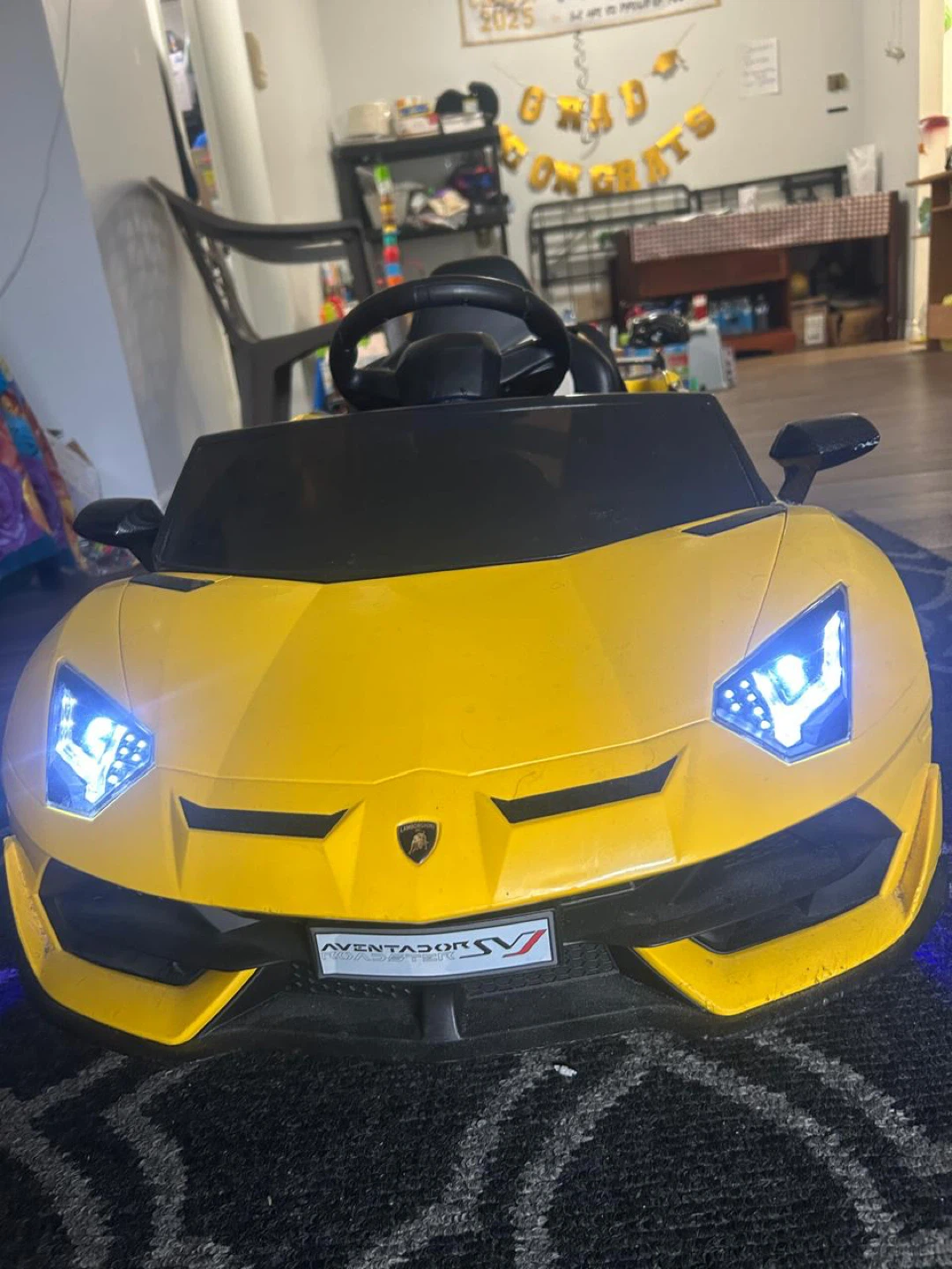 Kids Battery Car Ride-on Yellow Lamborghini - photo 3