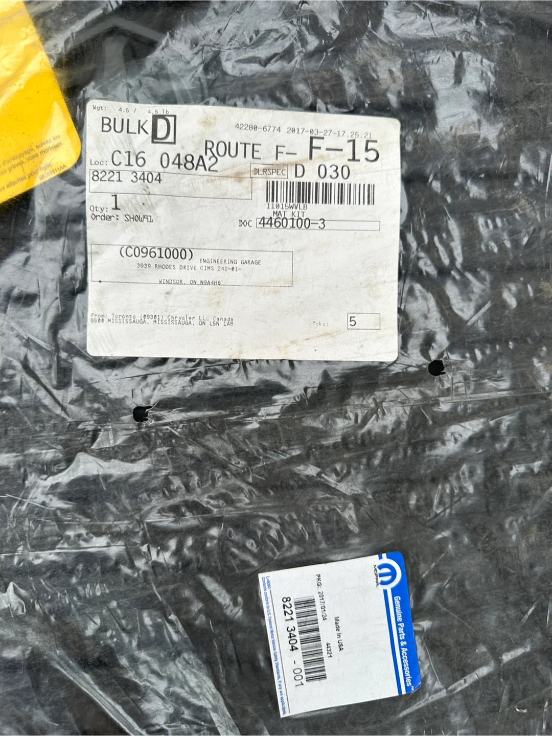 Mopar All Weather Rubber Floor Mats for Ram 1500 - photo 2
