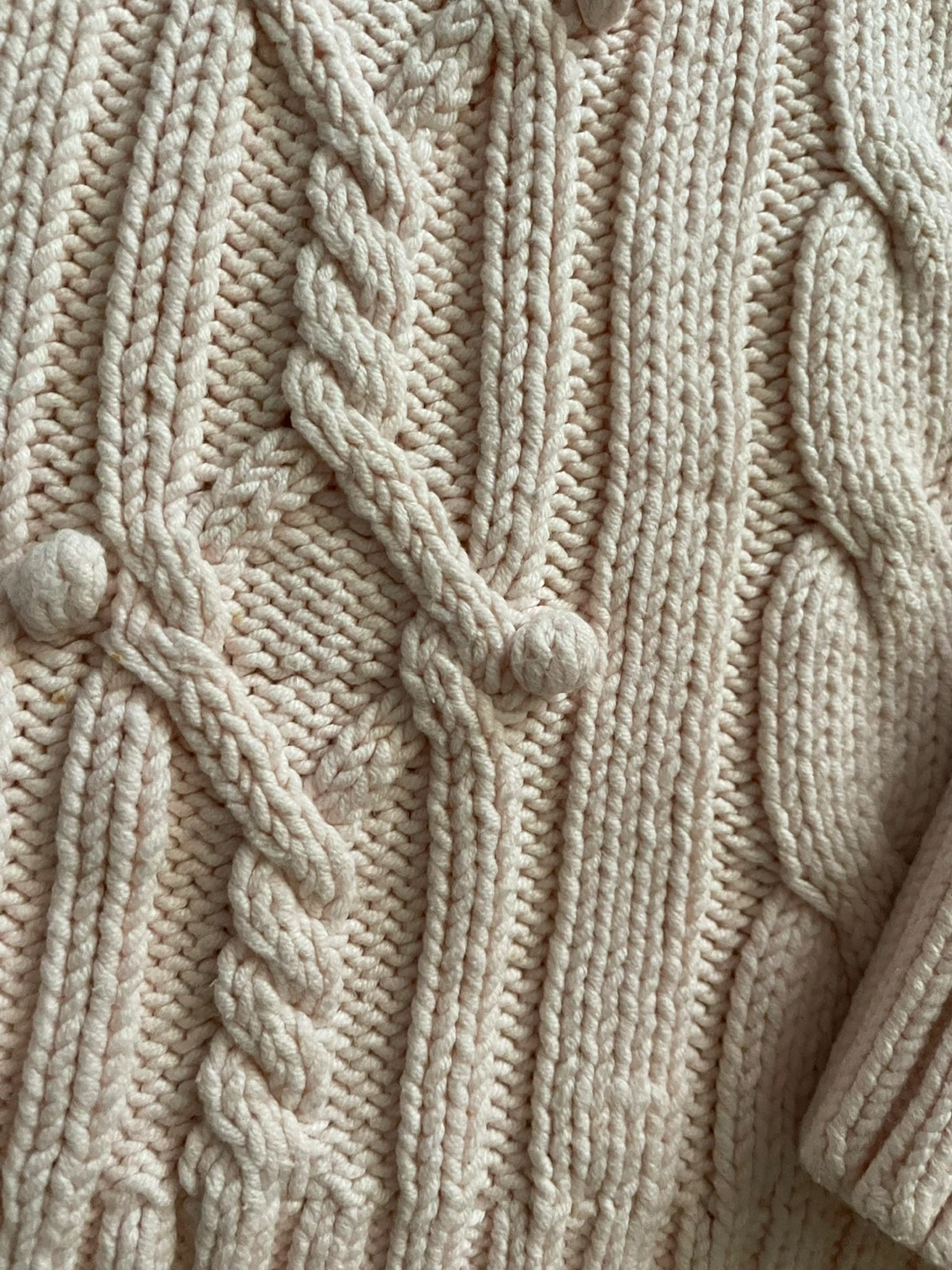 🥕IZOD Pink Cable Knit Turtleneck Sweater M/M - photo 3
