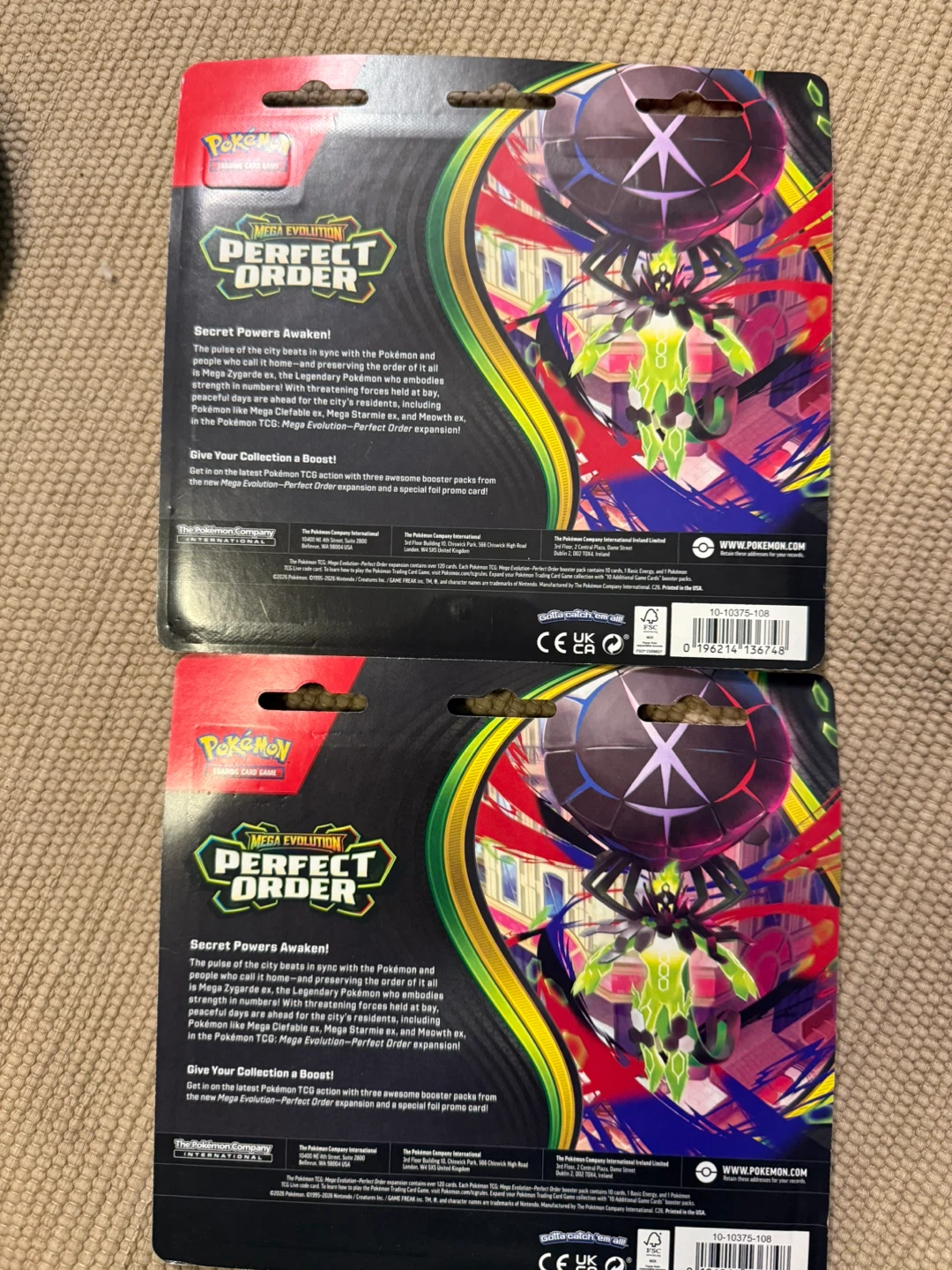 Pokemon TCG Mega Evolution Perfect Order Booster Packs - photo 2