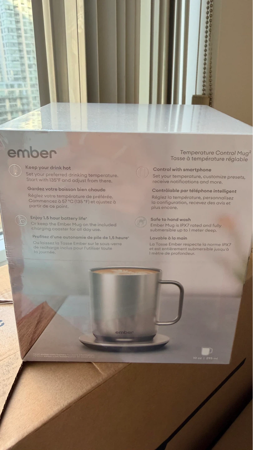 NEW Ember Temperature Control Mug - 10 oz Stainless Steel - photo 3
