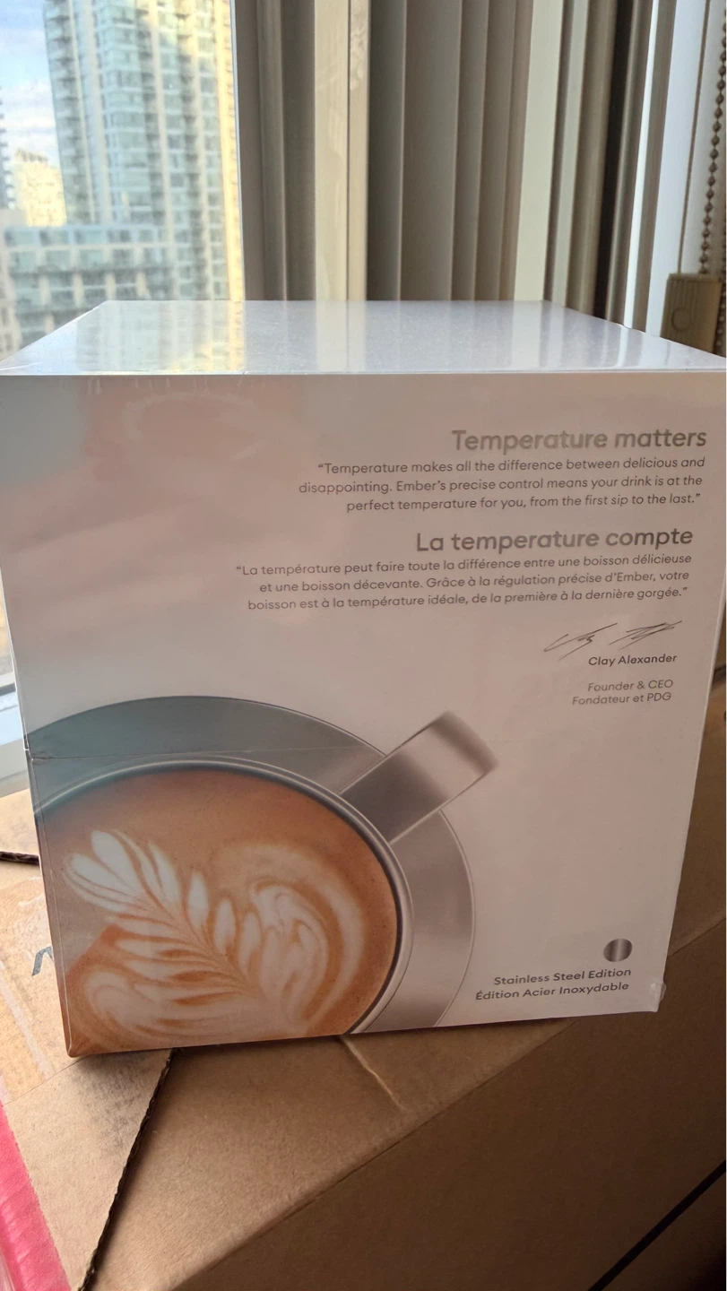NEW Ember Temperature Control Mug - 10 oz Stainless Steel - photo 2
