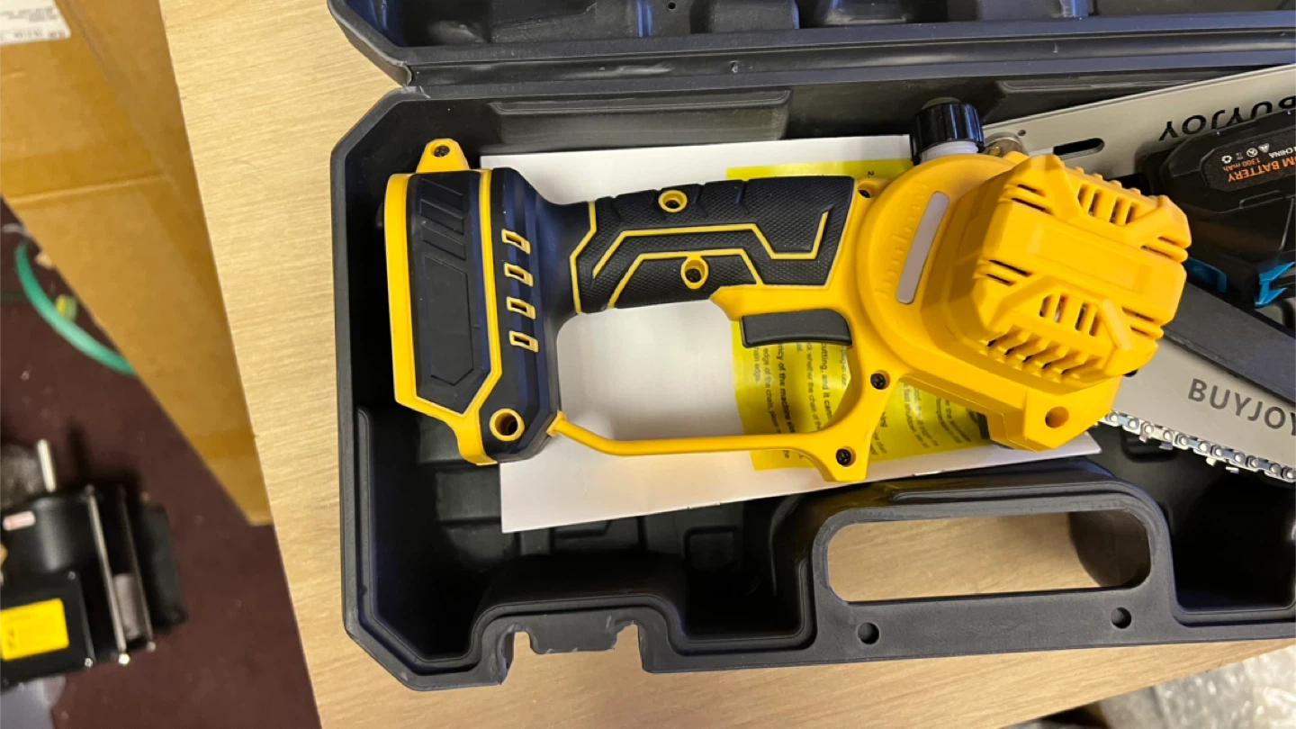 BUYJOY Mini Chainsaw Kit with 2 Batteries & Charger