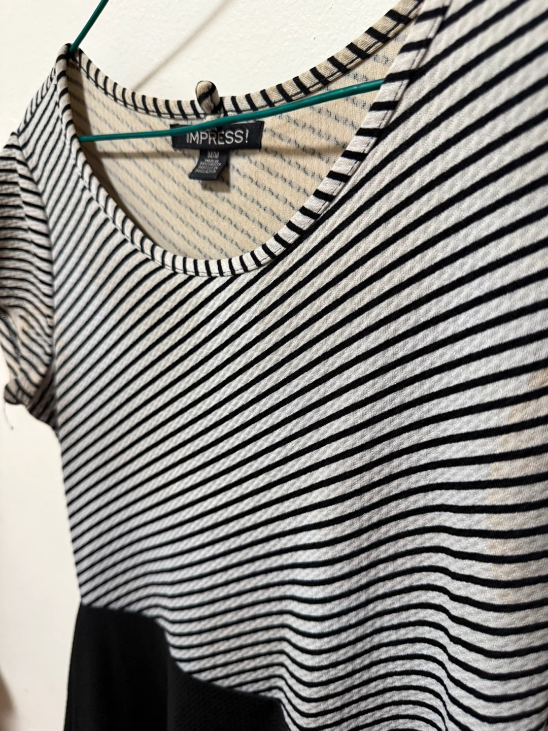 IMPRESS! Striped and Black Dress - Size M/M - photo 2