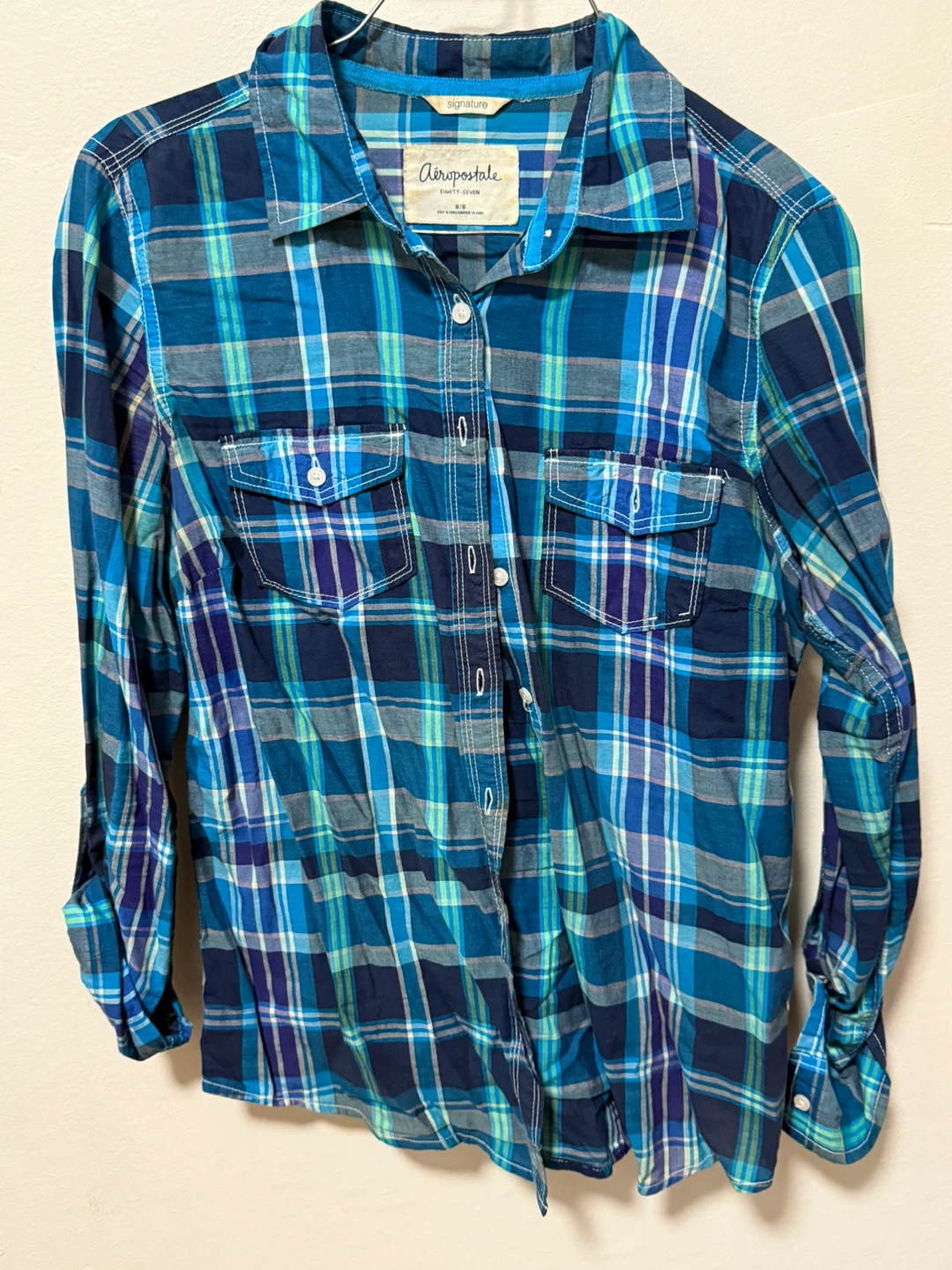 Aeropostale "Eighty-Seven" Plaid Button-Up Shirt - M/M - photo 3