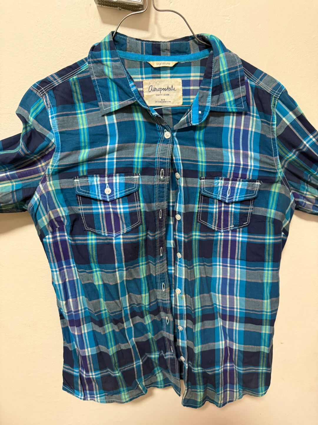 Aeropostale "Eighty-Seven" Plaid Button-Up Shirt - M/M
