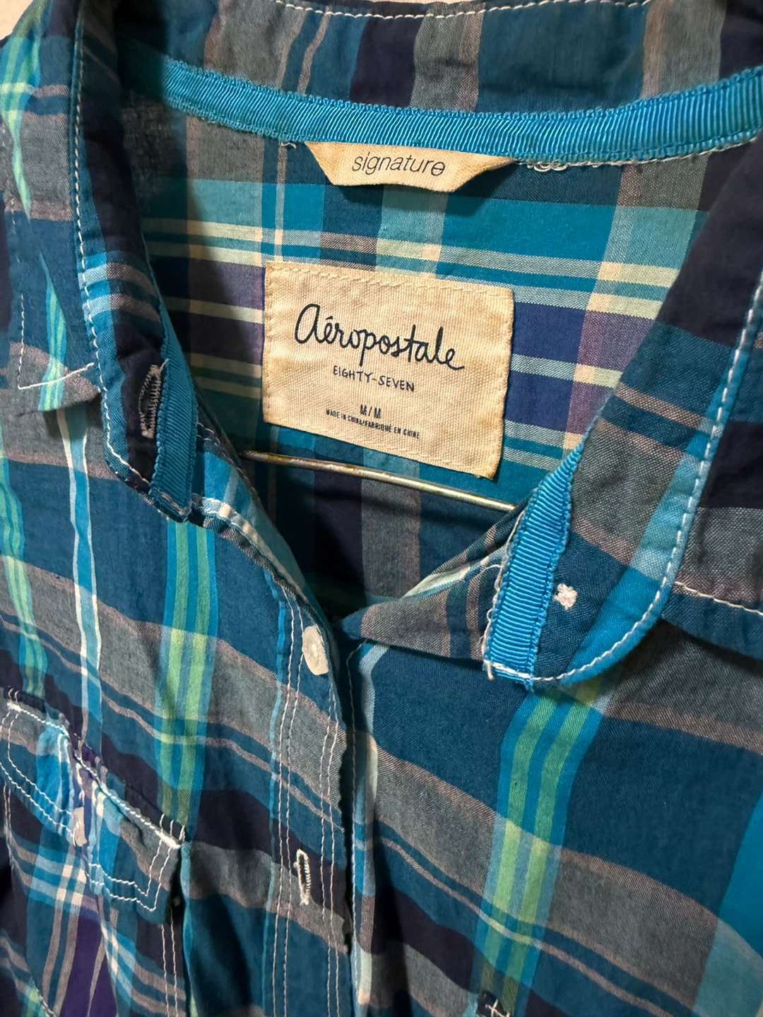 Aeropostale "Eighty-Seven" Plaid Button-Up Shirt - M/M - photo 2