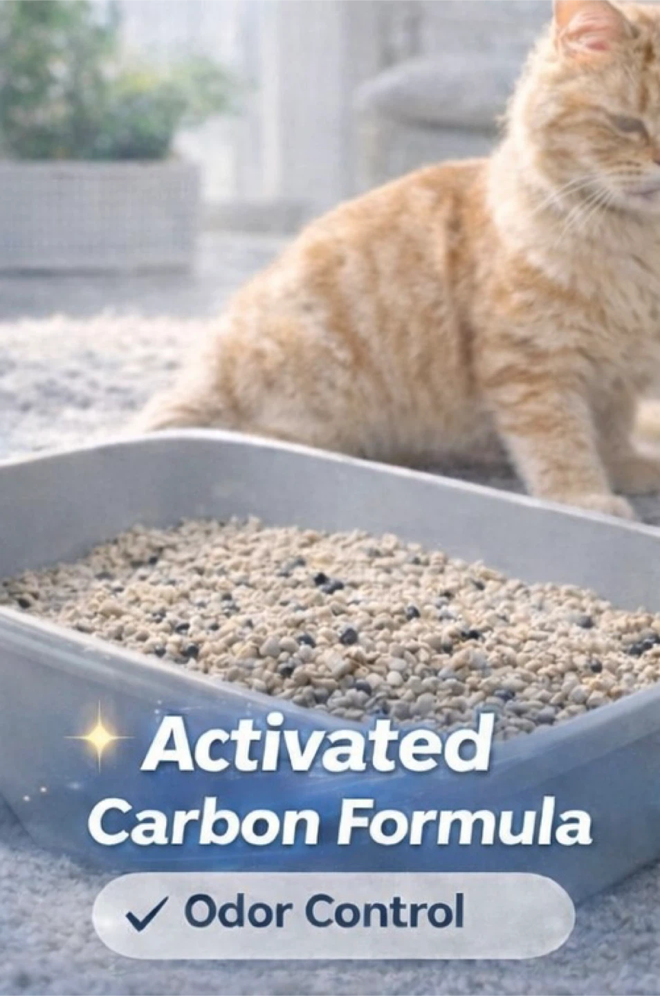 ***Newest Generation***Activated Carbon Cat Litter 2.5kg Bag
