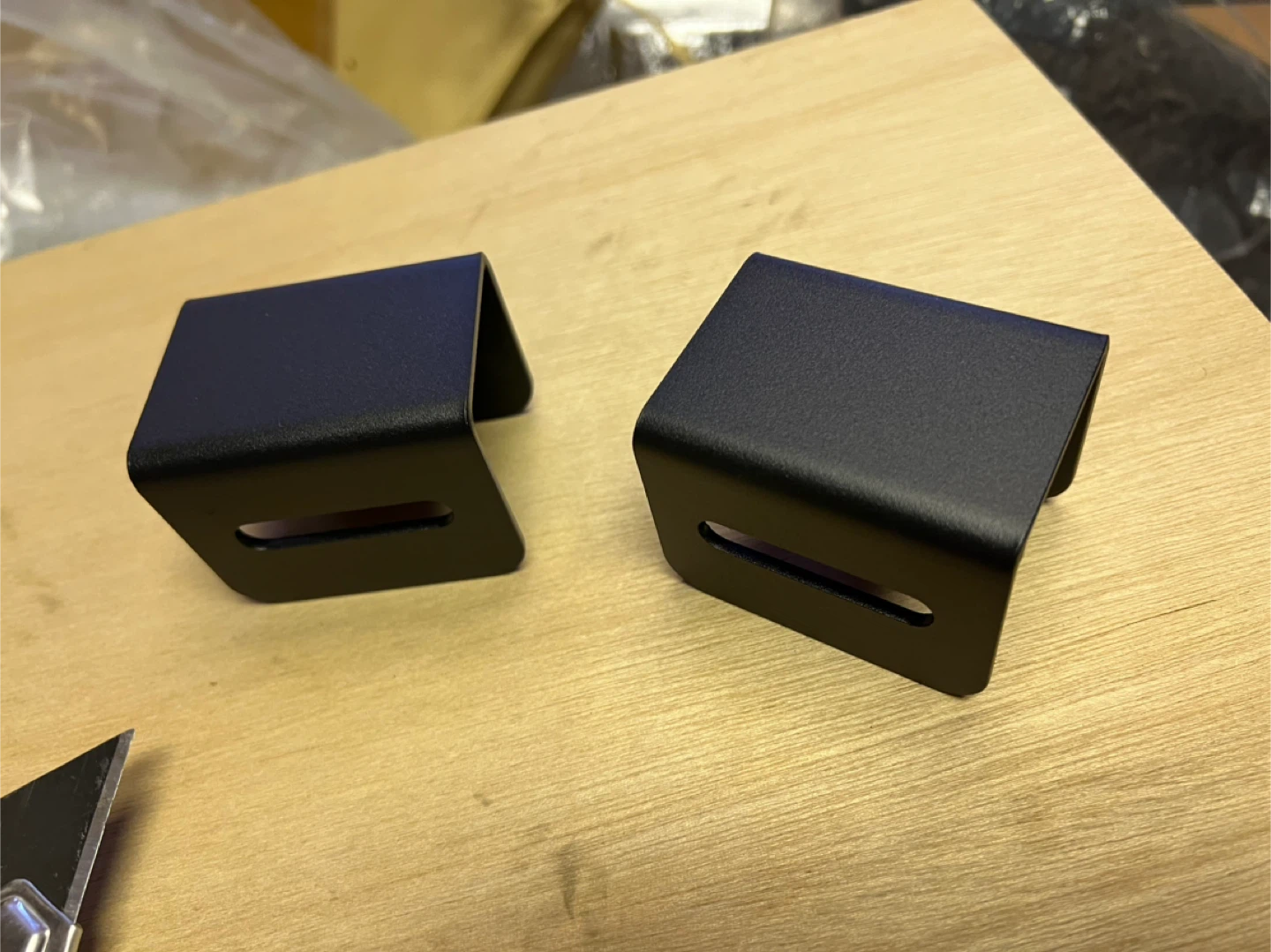 Black Metal Brackets (Set of 4) - photo 2