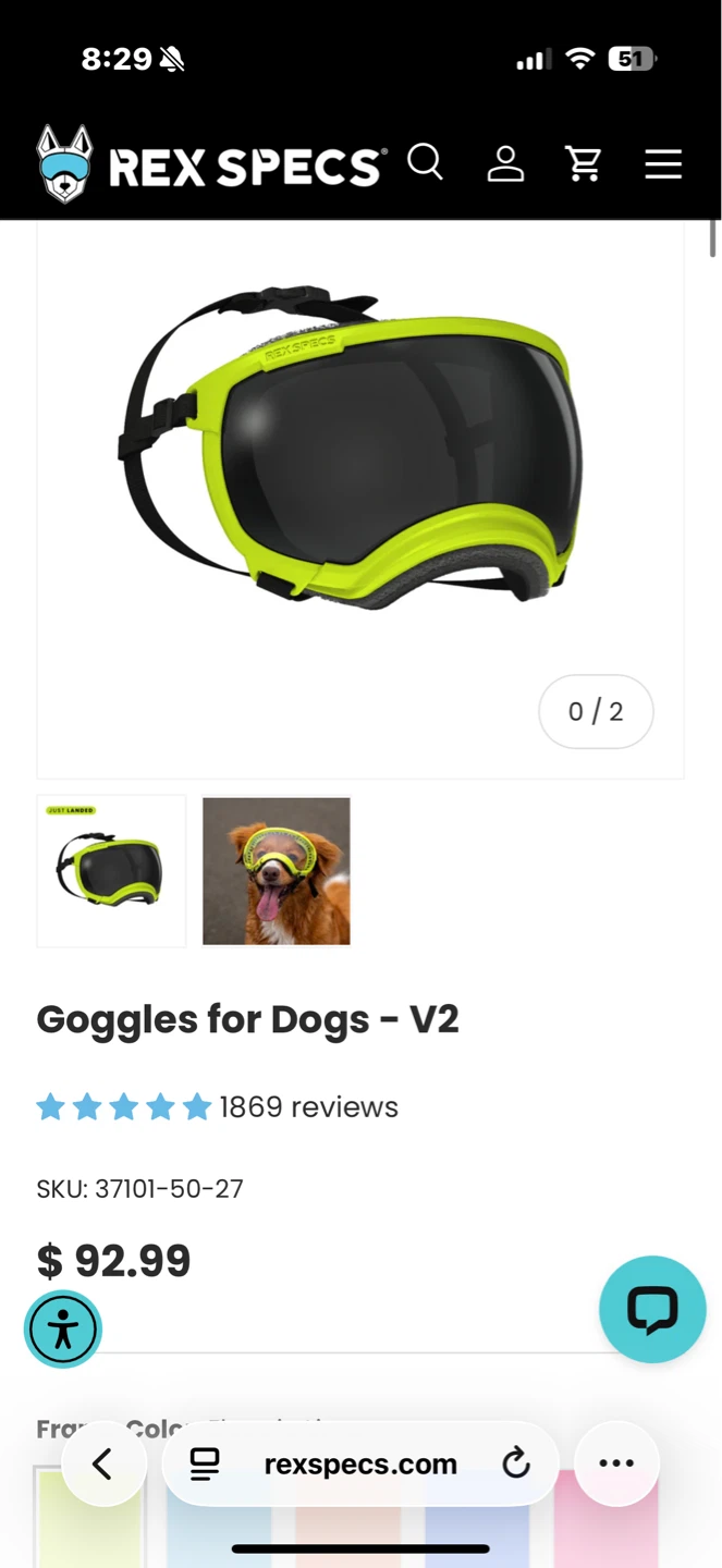 Rex Specs Dog Goggles V2 - photo 2