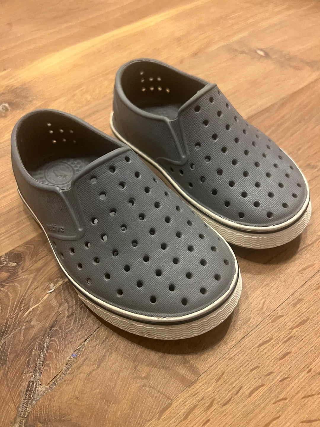 Native Shoes - Size C8 - Grey Slip-On Water Shoes - photo 2