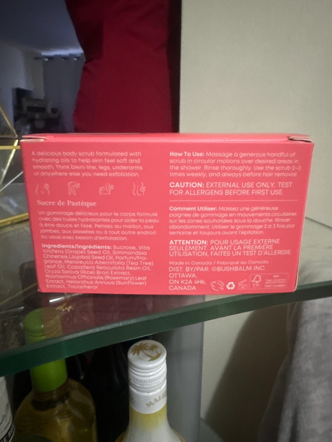 BushBalm Ingrown Hair Exfoliating Scrub - Watermelon Sugar - photo 2