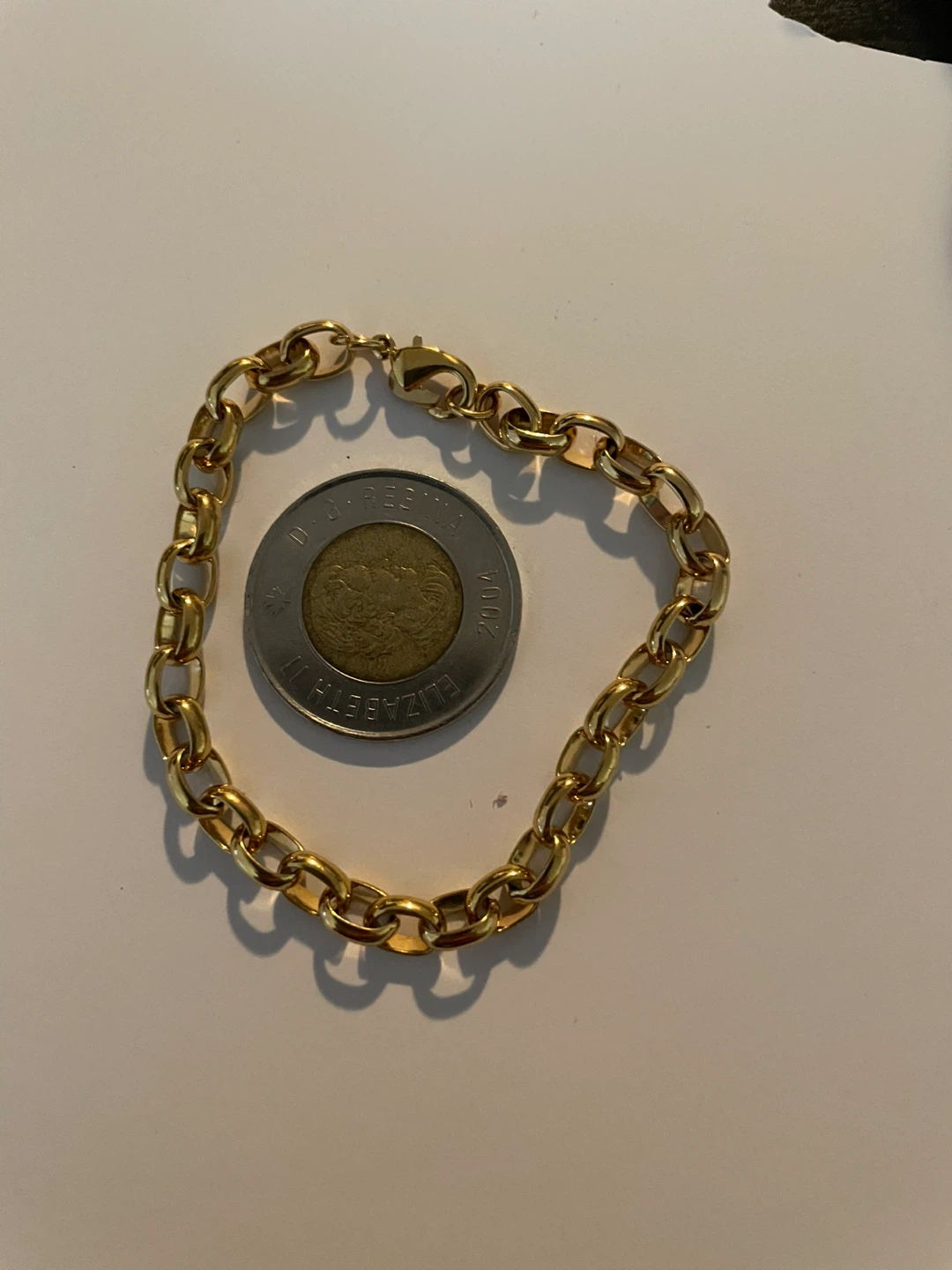 Gold plated Chain Bracelet small - photo 2