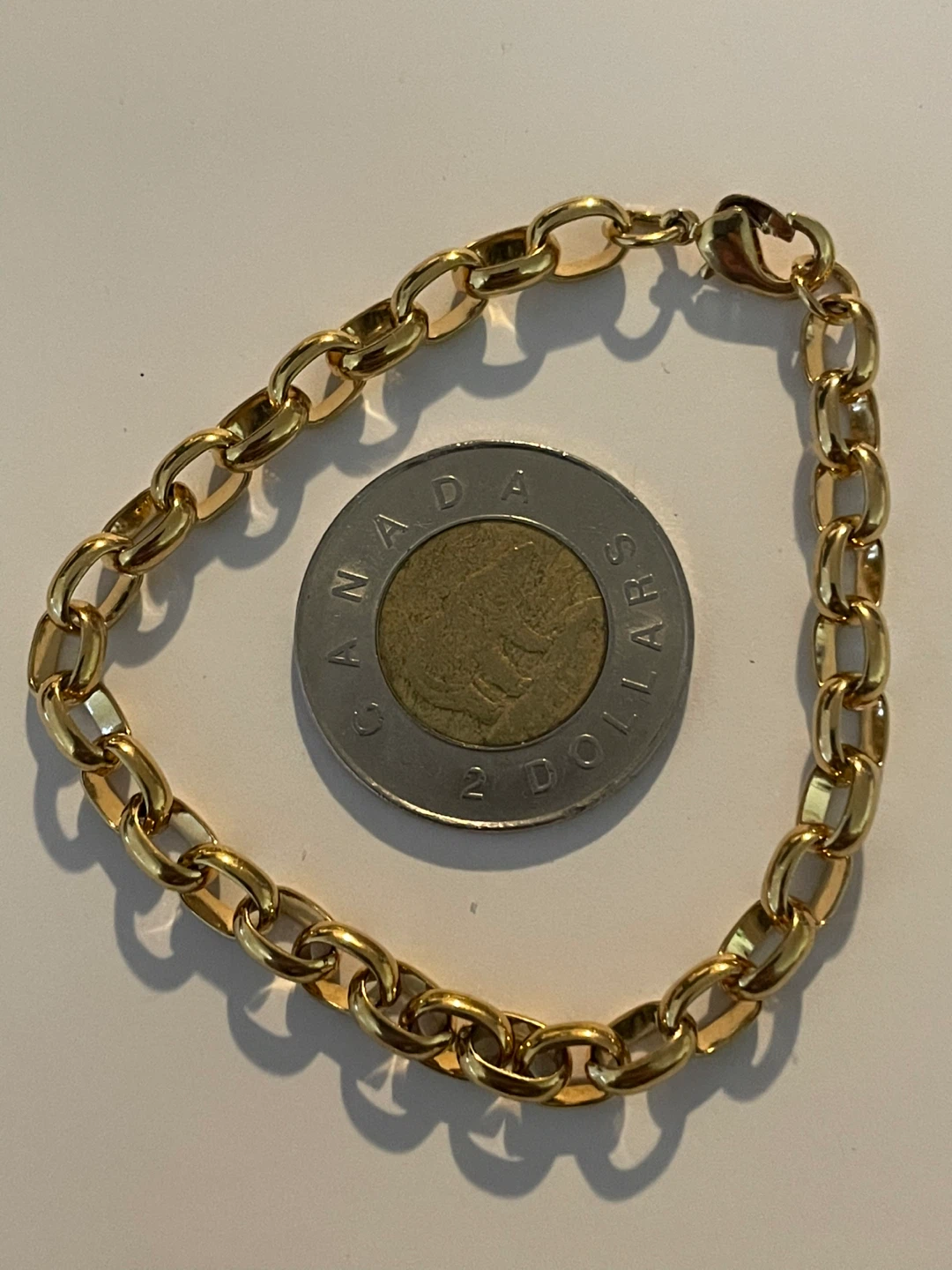 Gold plated Chain Bracelet small - photo 3