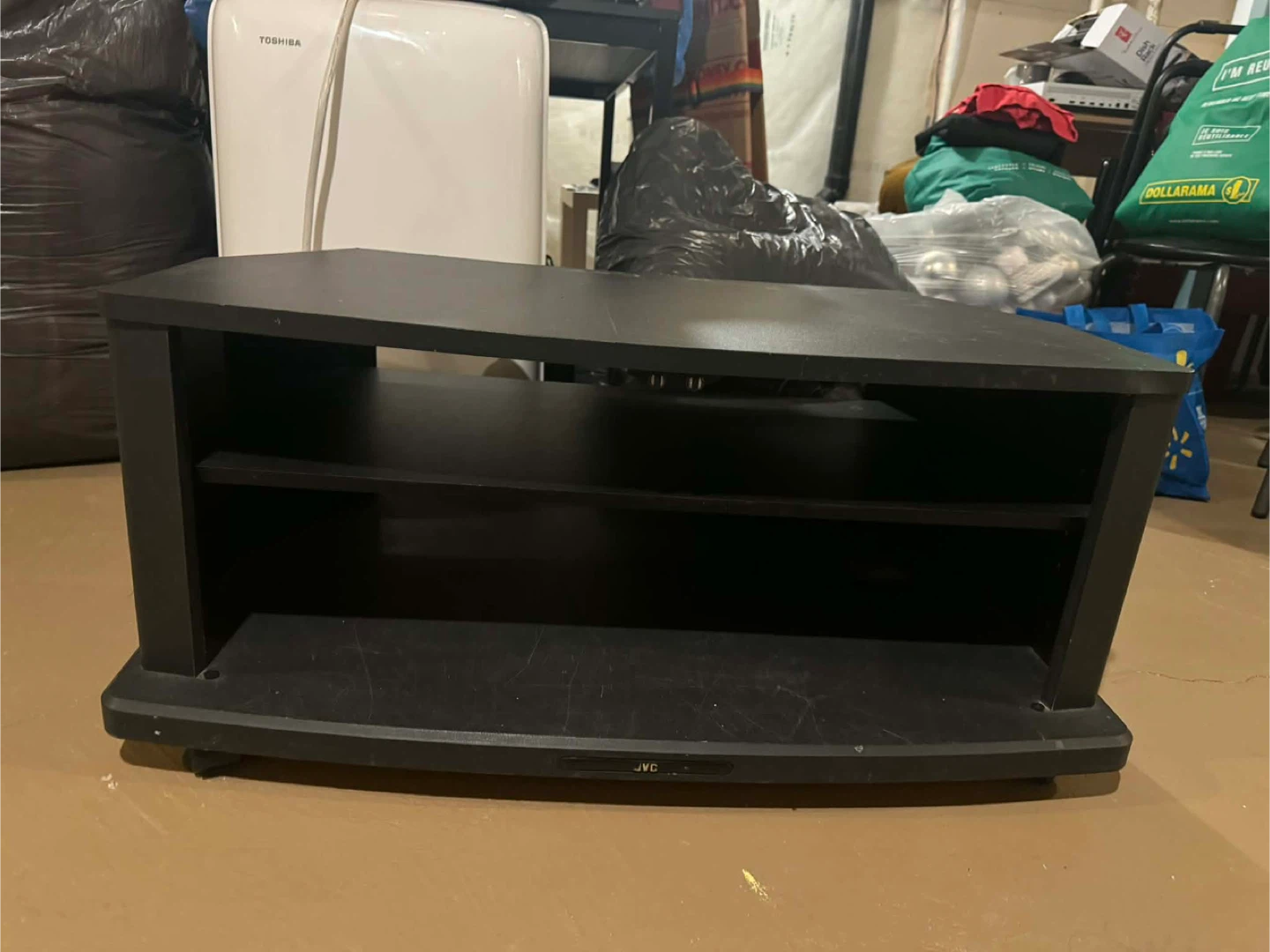JVC Black Media Console Stand