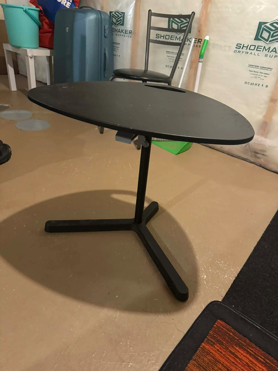 Adjustable Black Laptop Table - photo 2