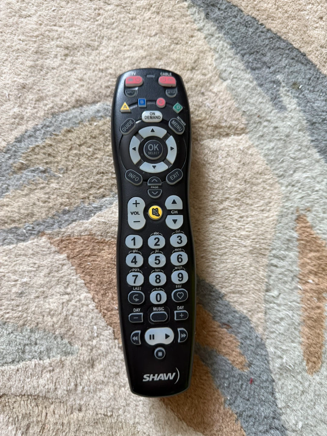 Shaw Remote Control 2020B0-BX – TV Replacement Remote