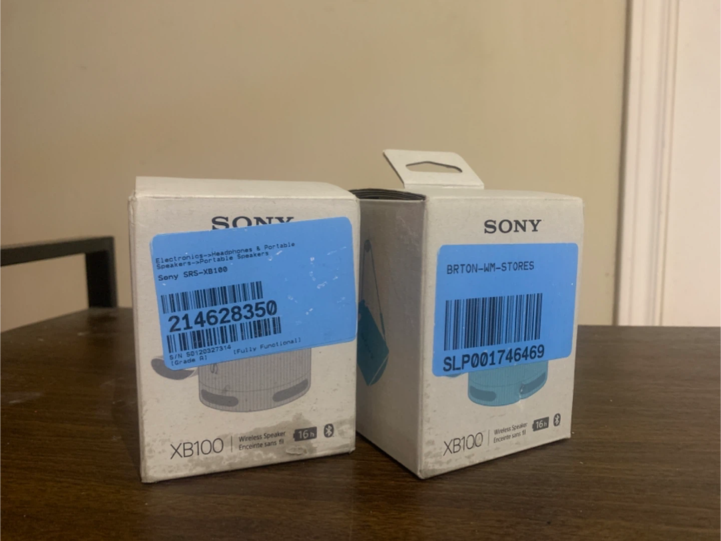 Sony SRS-XB100 Wireless Speakers (2 Pack)