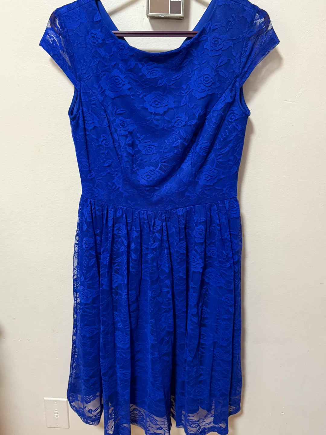 BeryLove Royal Blue Lace Dress