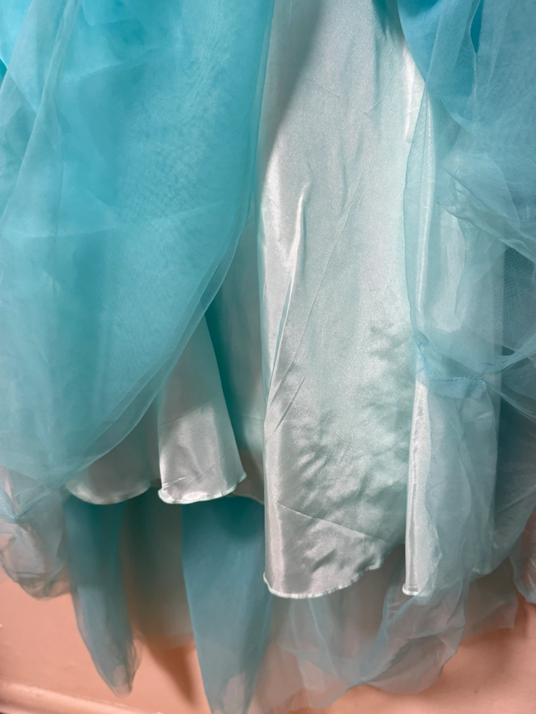 Sparkly Sequin & Tulle Dress - Blue - photo 3