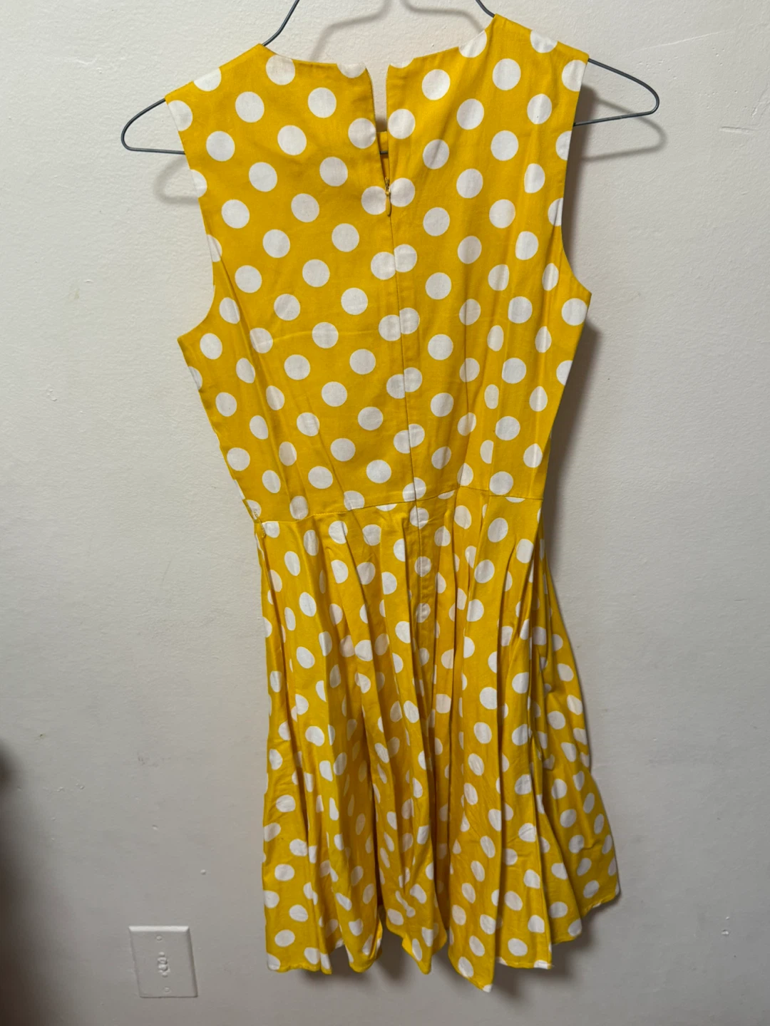 Kate Kasin Yellow Polka Dot Dress - Size 13-14Y - photo 3