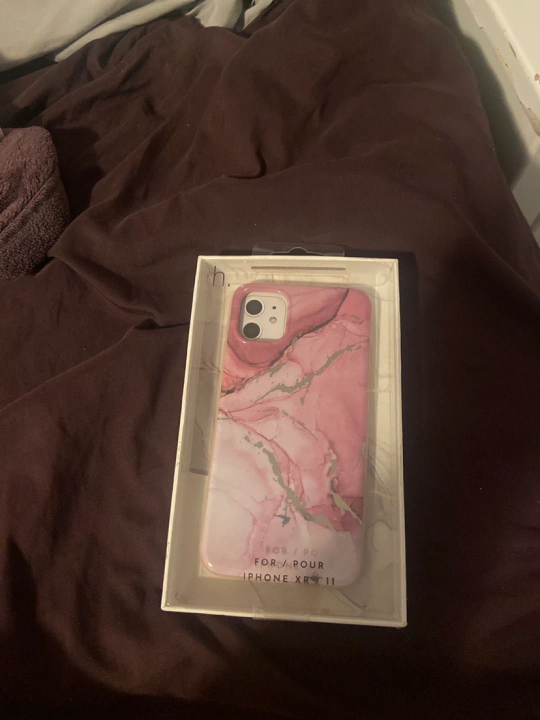 Pink Marble Phone Case for iPhone XR