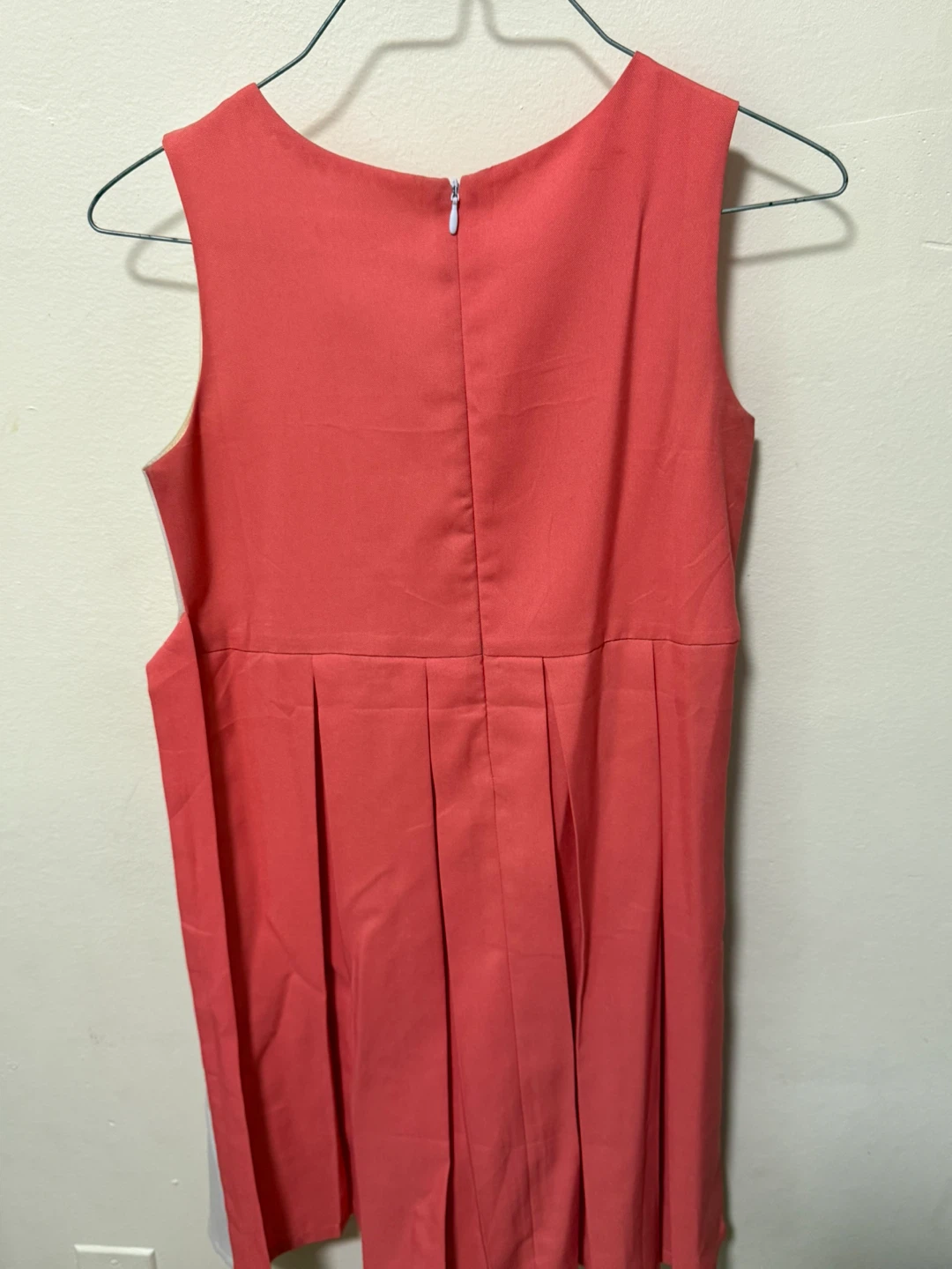 Sunny Fashion Coral & White Bow Dress - Size 12 - photo 4
