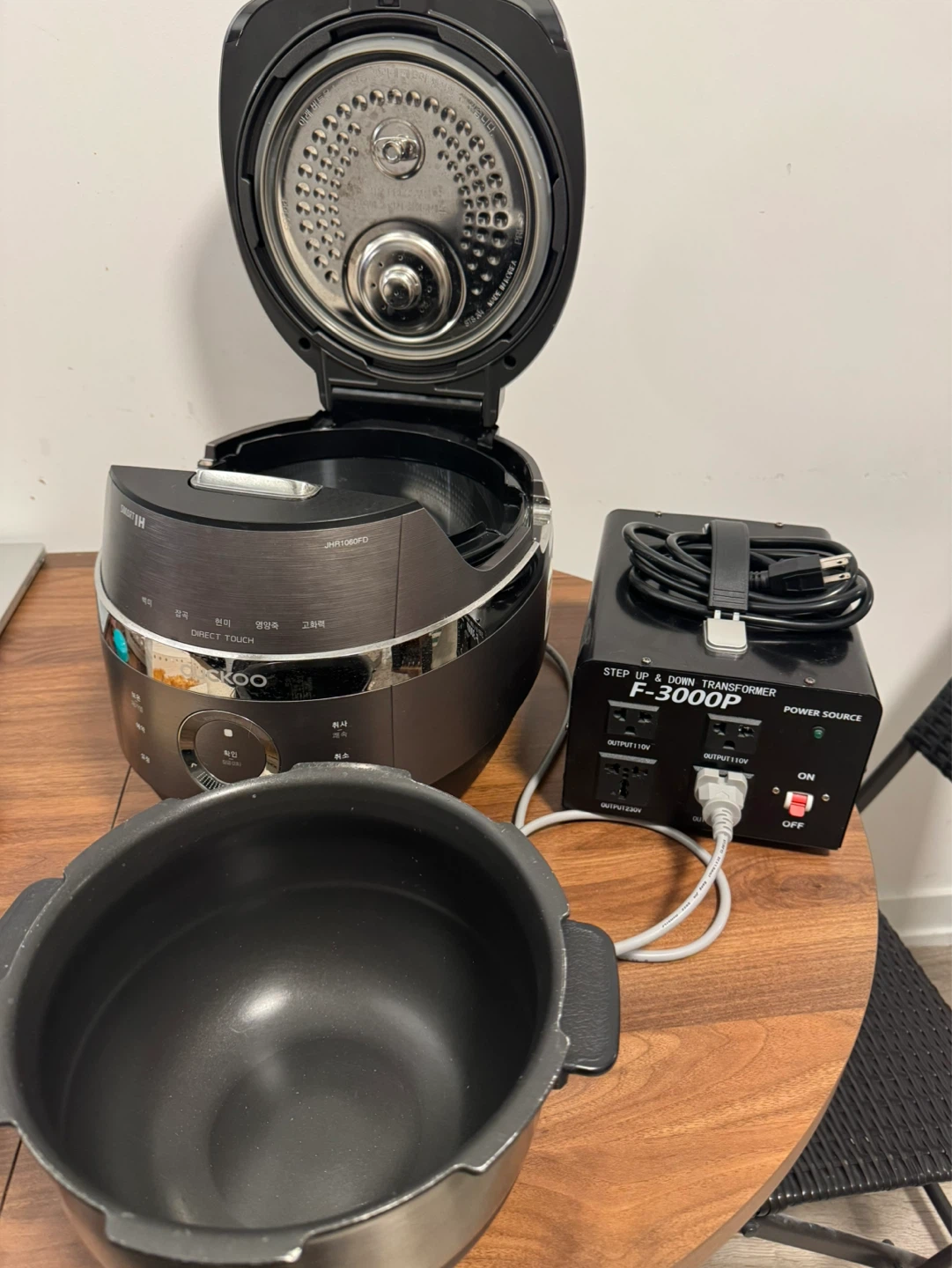 CUCKOO JHR1060FD Rice Cooker with Step Up & Down Transformer