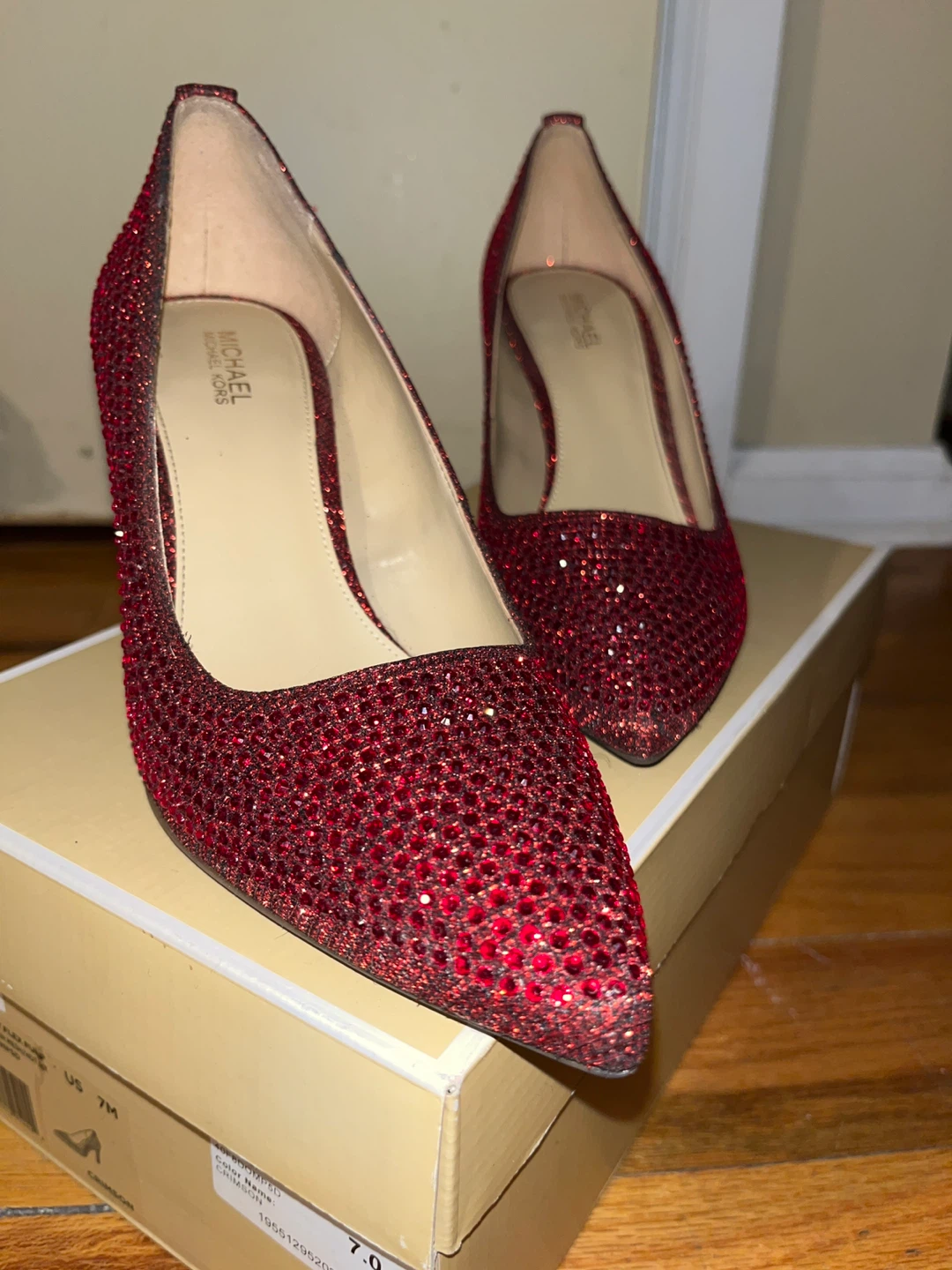 🥕Michael Kors Dorothy Flex Pump Heels - Red - Size 7M🥕 - photo 3