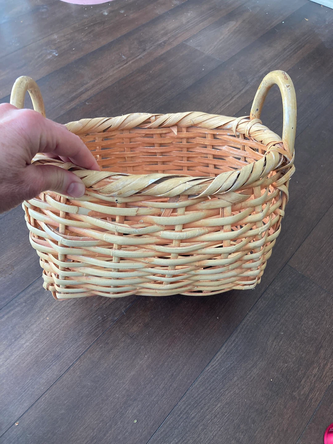 Small Wicker Basket with Handles - photo 2