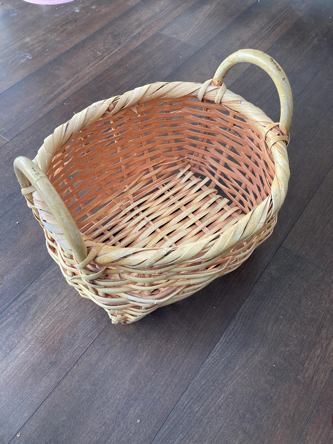 Small Wicker Basket with Handles