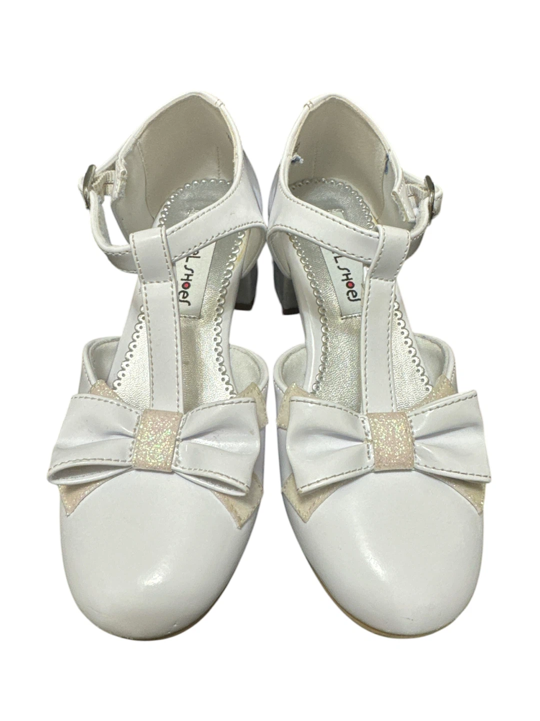 Rachel White Bow Dress Shoes Size 2