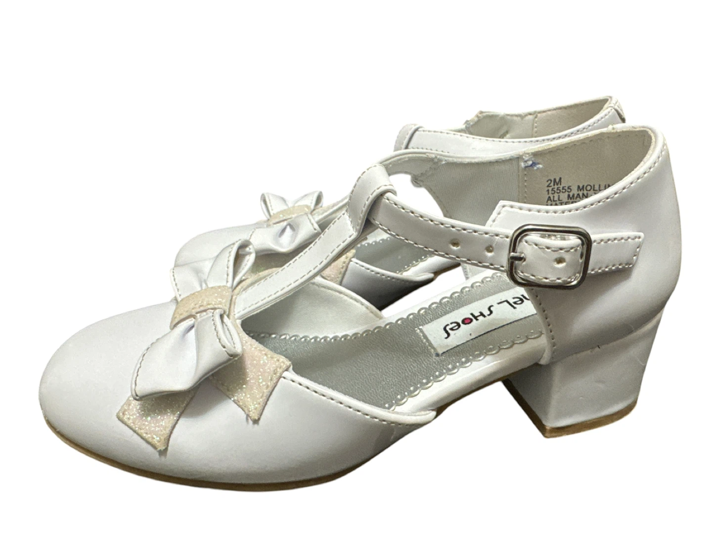 Rachel White Bow Dress Shoes Size 2 - photo 3
