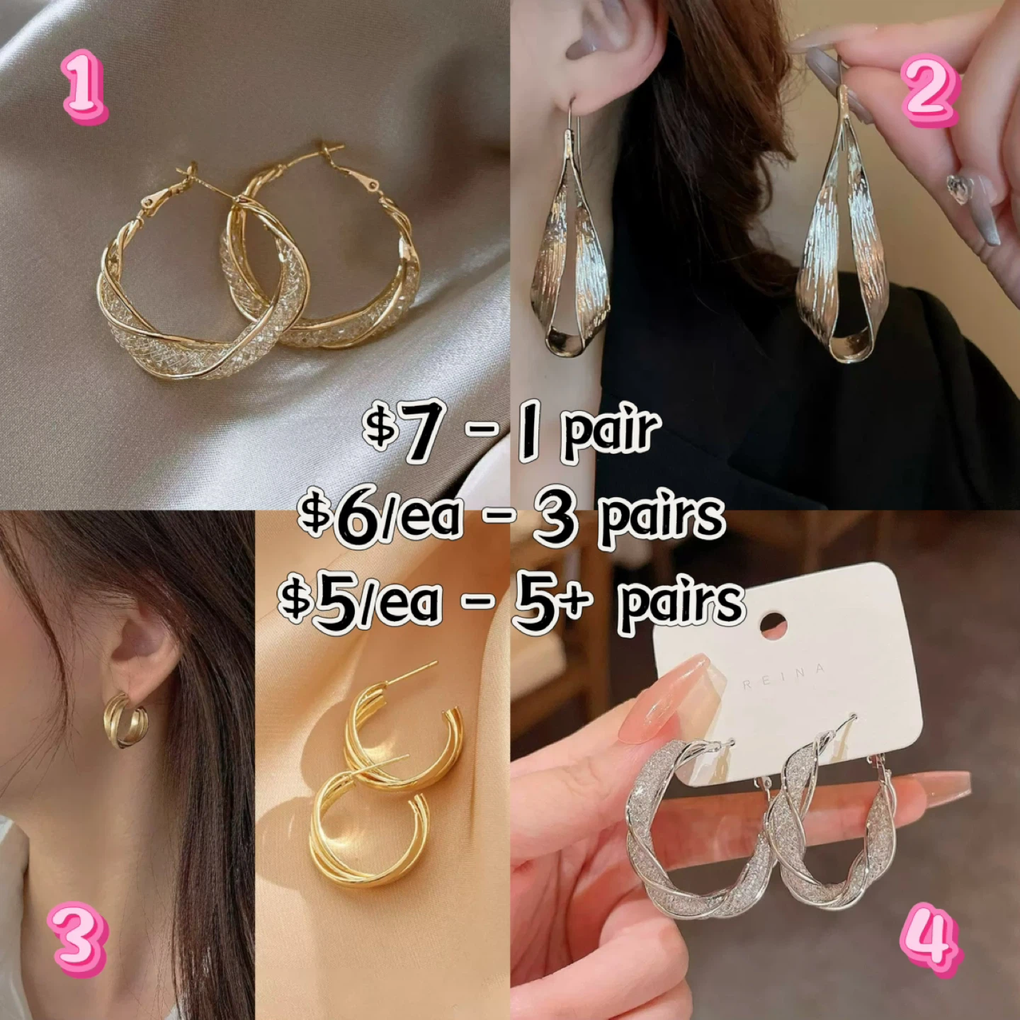 Brand New Earrings - Multiple Styles Available